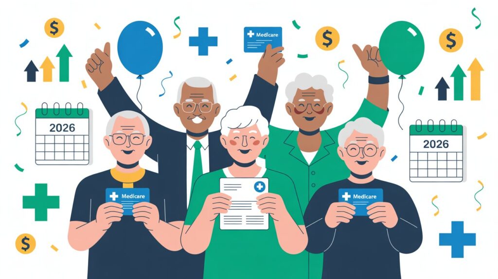 A conceptual infographic featuring a large magnifying glass over a local map with pinpoint icons illustrating how to get medicare leads in specific geographic areas.